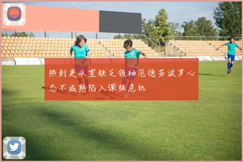热刺更衣室缺乏领袖范德芬波罗心态不成熟陷入保级危机